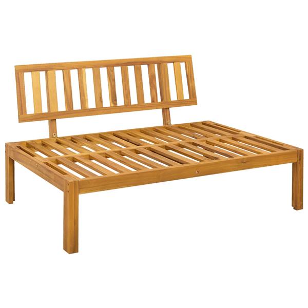 Grote foto vidaxl midden sofaset natuurlijk en cr me wit 120 x 80 x 82 cm tuin en terras tuinmeubelen