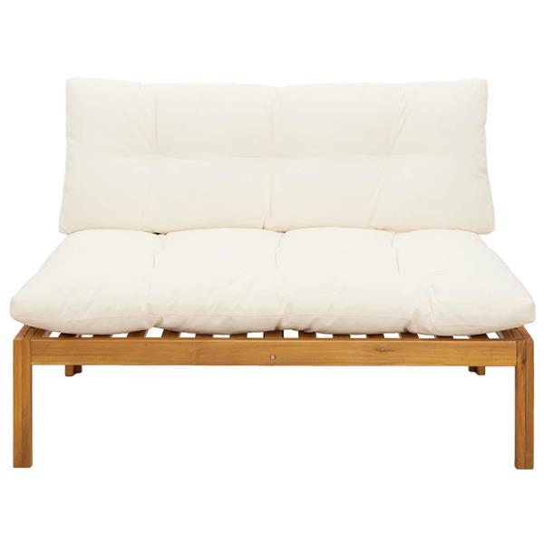 Grote foto vidaxl midden sofaset natuurlijk en cr me wit 120 x 80 x 82 cm tuin en terras tuinmeubelen