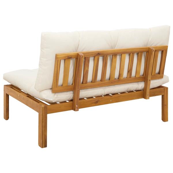 Grote foto vidaxl midden sofaset natuurlijk en cr me wit 120 x 80 x 82 cm tuin en terras tuinmeubelen