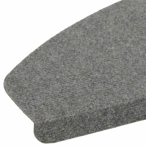 Grote foto vidaxl zelfklevende trapmatten halfrond 15 pcs grijs 80 x 28 x 3 5 cm huis en inrichting overige huis en inrichting