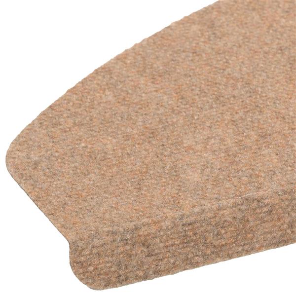 Grote foto vidaxl zelfklevende trapmatten halfrond 15 st beige 80 x 28 x 3 5 cm huis en inrichting overige huis en inrichting
