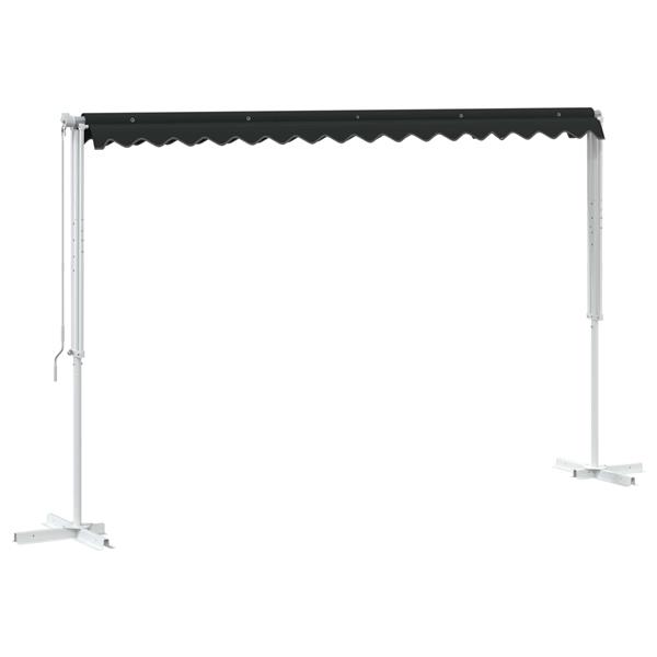 Grote foto vidaxl vrijstaande luifel antracietkleurig 4 3 m polyester tuin en terras overige tuin en terras