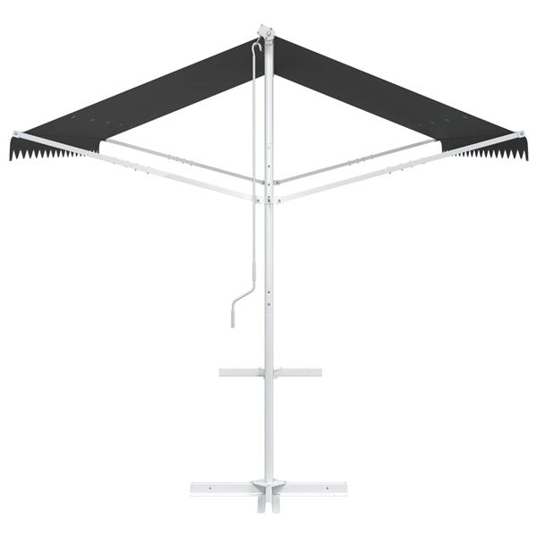 Grote foto vidaxl vrijstaande luifel antracietkleurig 4 3 m polyester tuin en terras overige tuin en terras