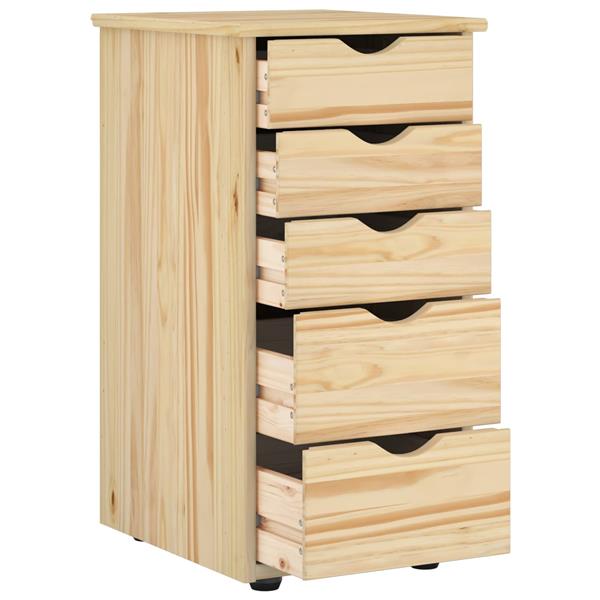 Grote foto vidaxl kast bruin 34 x 39 x 61 5 cm massief vurenhout huis en inrichting overige