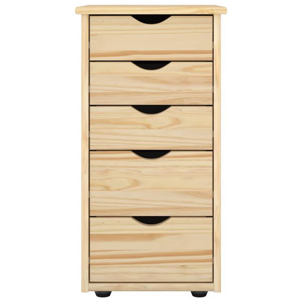 Grote foto vidaxl kast bruin 34 x 39 x 61 5 cm massief vurenhout huis en inrichting overige