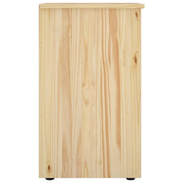 Grote foto vidaxl kast bruin 34 x 39 x 61 5 cm massief vurenhout huis en inrichting overige