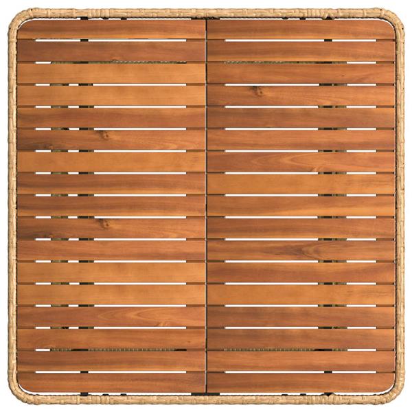 Grote foto vidaxl tuin eettafelset 3 pcs natuur en wit poly riet en acaciahout tuin en terras tuinmeubelen