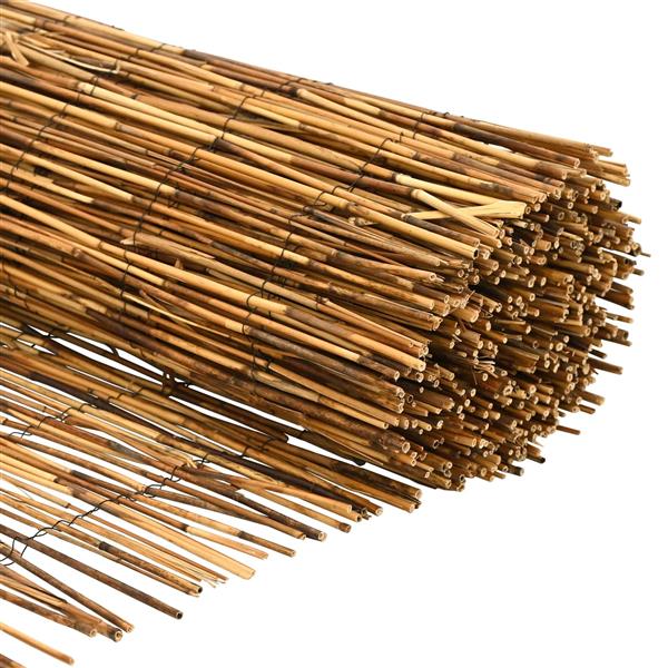 Grote foto vidaxl tuinhek ge carboniseerd 300 x 80 cm riet tuin en terras hekken en schuttingen