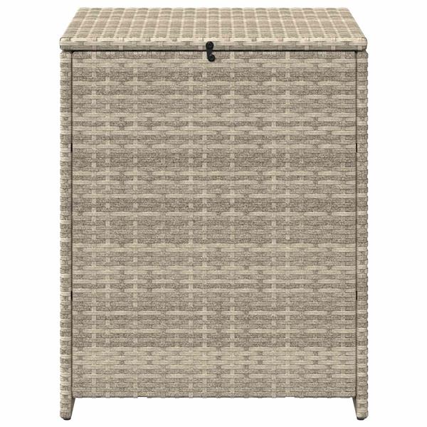 Grote foto vidaxl kussenbox lichtgrijs 55 x 55 x 69 cm polyrotan tuin en terras overige tuin en terras