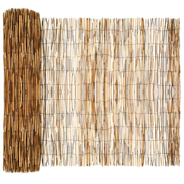 Grote foto vidaxl tuinhek ge carboniseerd tuin en terras hekken en schuttingen