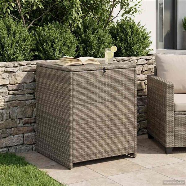 Grote foto vidaxl kussenbox 55 x 55 x 69 cm staal tuin en terras overige tuin en terras