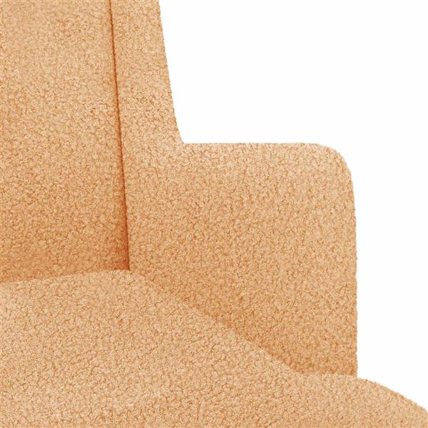 Grote foto vidaxl schommelstoel beige 62 x 80 x 85 cm schapenstof huis en inrichting stoelen