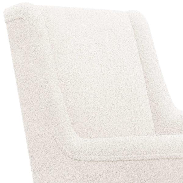 Grote foto vidaxl schommelstoel cr me 62 x 80 x 85 cm schapenstof huis en inrichting stoelen