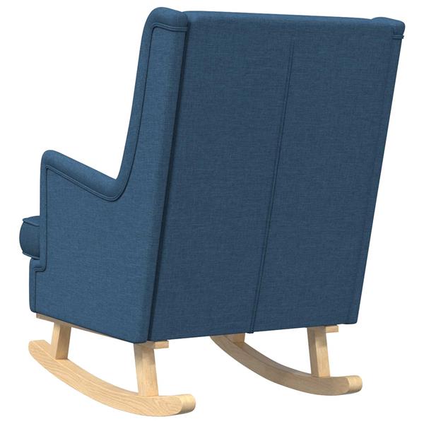 Grote foto vidaxl schommelstoel blauw 62 x 80 x 85 cm stof huis en inrichting stoelen