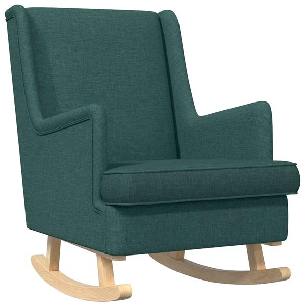 Grote foto vidaxl schommelstoel donkergroen 62 x 80 x 85 cm stof huis en inrichting stoelen