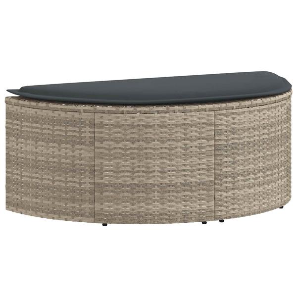 Grote foto vidaxl tuinbankstel 8 pcs licht grijs en donker grijs poly rattan tuin en terras tuinmeubelen