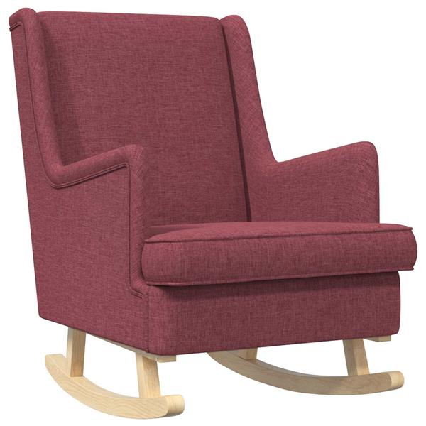 Grote foto vidaxl schommelstoel wijnrood 62 x 80 x 85 cm stof huis en inrichting stoelen