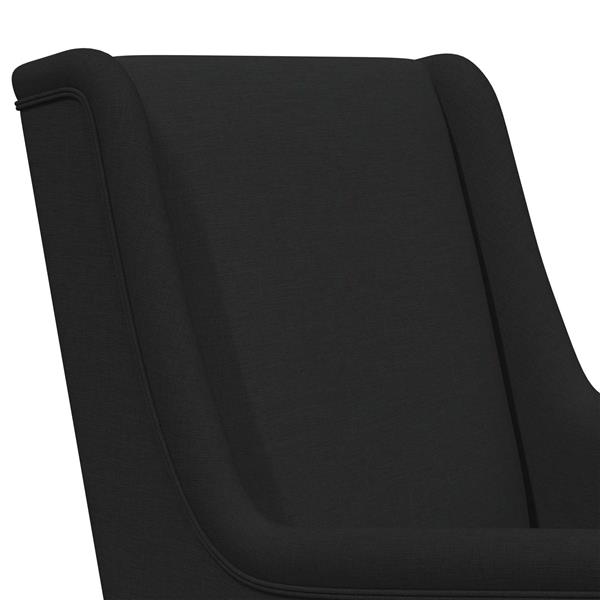 Grote foto vidaxl schommelstoel zwart 62 x 80 x 85 cm stof huis en inrichting stoelen