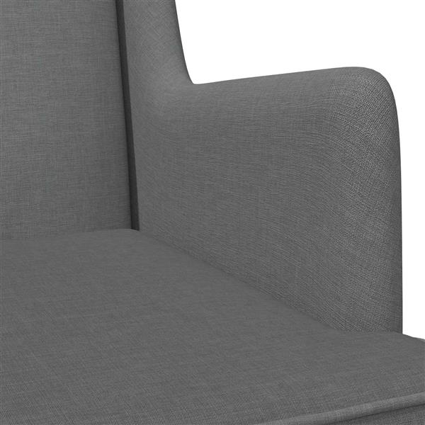 Grote foto vidaxl schommelstoel donkergrijs 62 x 80 x 85 cm stof huis en inrichting stoelen