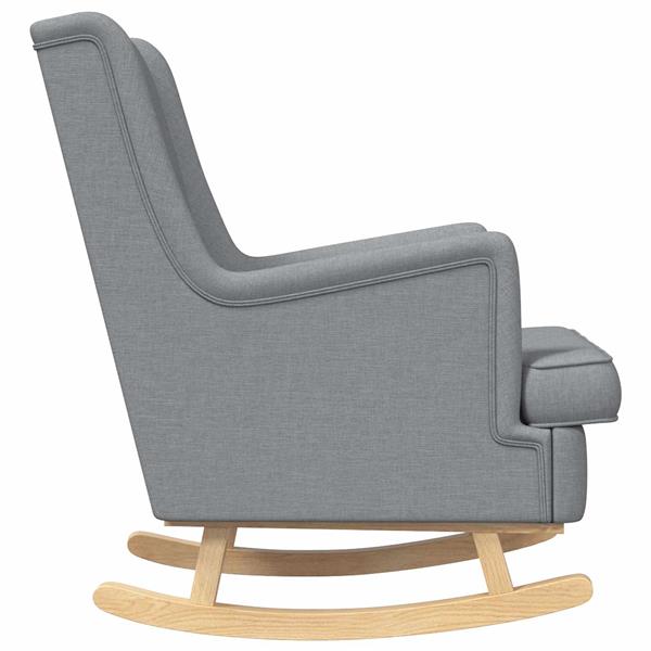 Grote foto vidaxl schommelstoel lichtgrijs 62 x 80 x 85 cm stof huis en inrichting stoelen