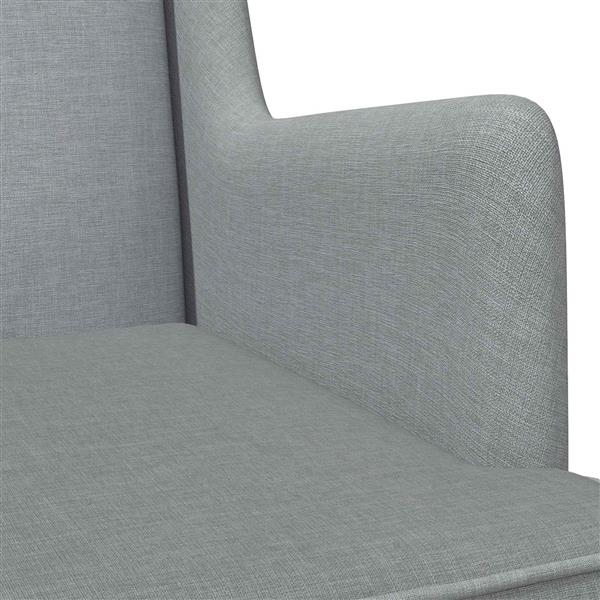 Grote foto vidaxl schommelstoel lichtgrijs 62 x 80 x 85 cm stof huis en inrichting stoelen