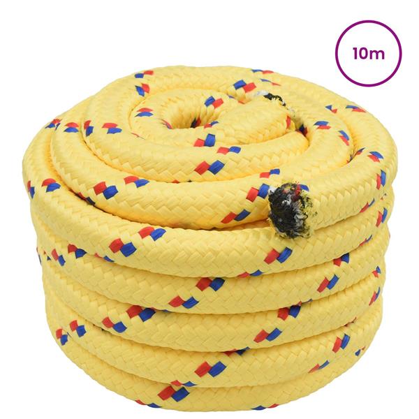 Grote foto vidaxl boottouw geel pp doe het zelf en verbouw materialen en producten