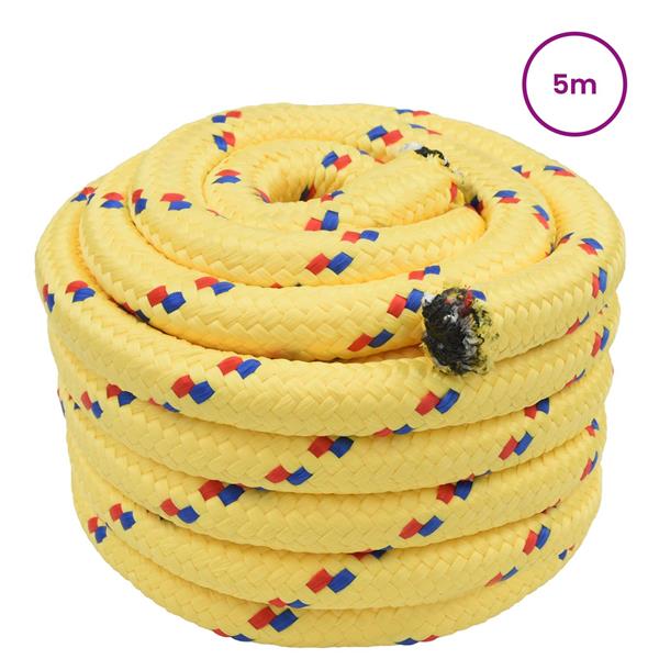 Grote foto vidaxl boottouw geel pp doe het zelf en verbouw materialen en producten