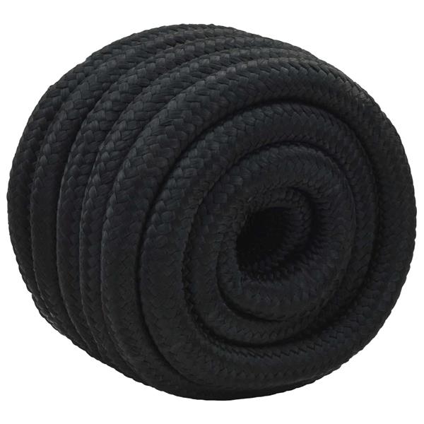 Grote foto vidaxl boottouw volledig zwart pp doe het zelf en verbouw materialen en producten