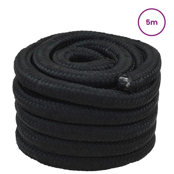 Grote foto vidaxl boottouw volledig zwart pp doe het zelf en verbouw materialen en producten