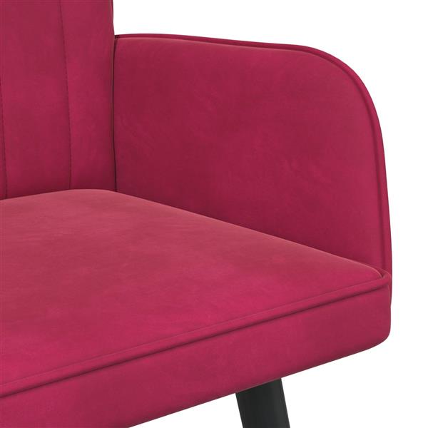 Grote foto vidaxl twee persoons sofa wijnrood 115 x 61 x 87 cm fluweel huis en inrichting bankstellen