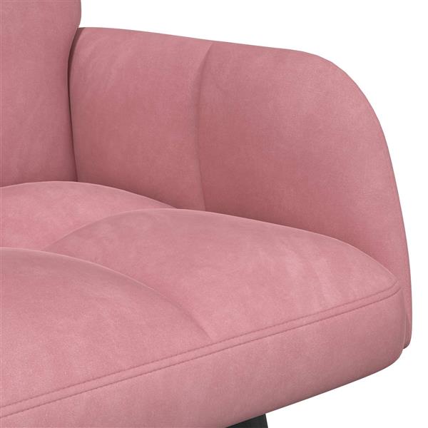 Grote foto vidaxl twee persoons sofa roze 115 x 61 x 87 cm fluweel huis en inrichting bankstellen