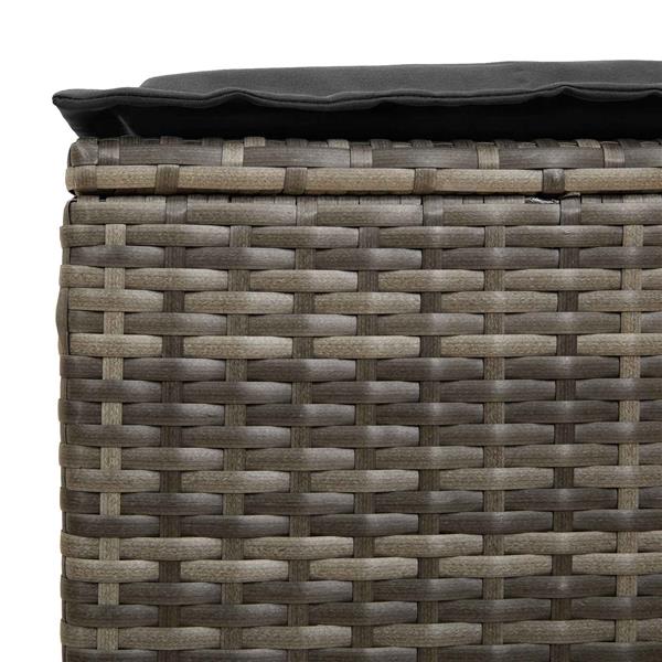 Grote foto vidaxl tuinvoetenbank 2 stuk grijs en donkergrijs 38 x 38 x 45 cm tuin en terras tuinmeubelen