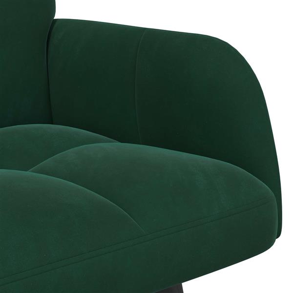 Grote foto vidaxl twee persoons sofa donkergroen 115 x 61 x 87 cm fluweel huis en inrichting bankstellen