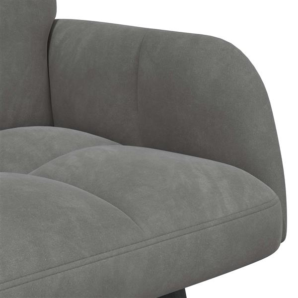 Grote foto vidaxl twee persoons sofa donkergrijs 115 x 61 x 87 cm fluweel huis en inrichting bankstellen