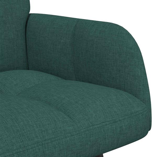 Grote foto vidaxl twee persoons sofa donkergroen 115 x 61 x 87 cm stof huis en inrichting bankstellen