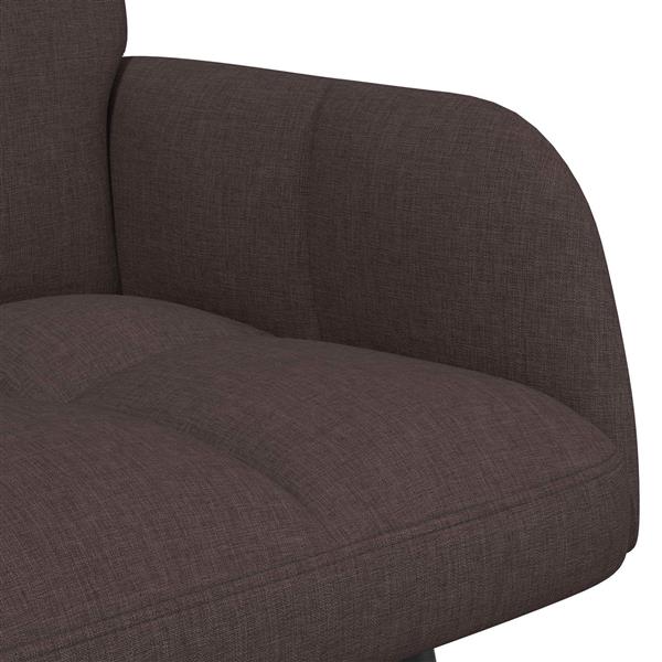 Grote foto vidaxl twee persoons sofa donkerbruin 115 x 61 x 87 cm stof huis en inrichting bankstellen
