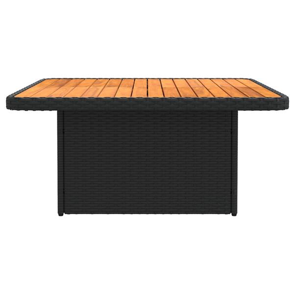 Grote foto vidaxl tuin armsteun sofa met opklaptafel 2 stuk zwart en turquoise tuin en terras tuinmeubelen
