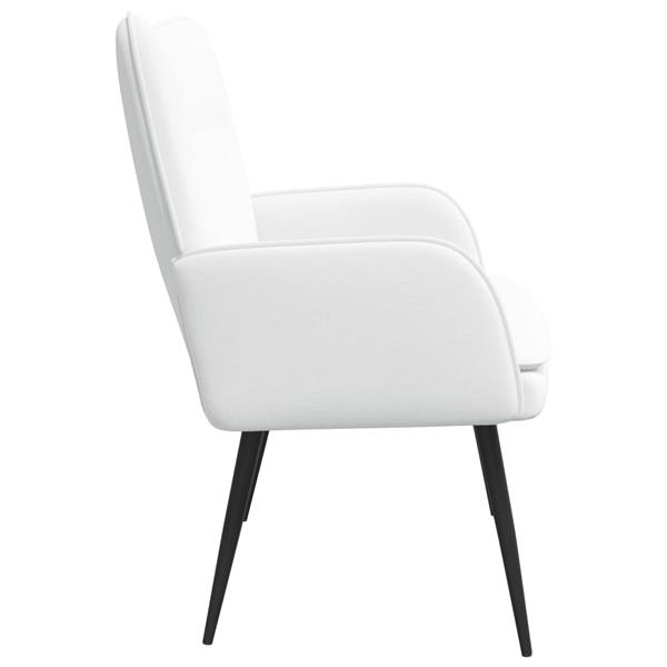 Grote foto vidaxl 2 zits sofa wit 115 x 61 x 87 cm stof huis en inrichting bankstellen