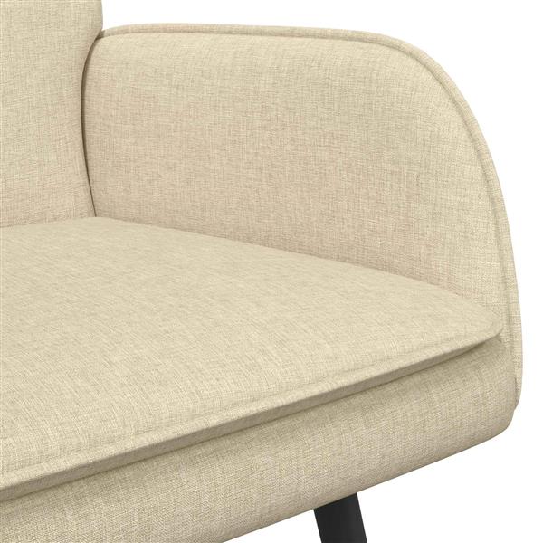Grote foto vidaxl 2 zits sofa cr me 115 x 61 x 87 cm stof huis en inrichting bankstellen