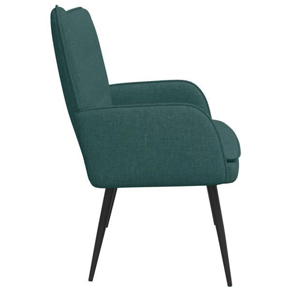 Grote foto vidaxl 2 zits sofa donkergroen 115 x 61 x 87 cm stof huis en inrichting bankstellen