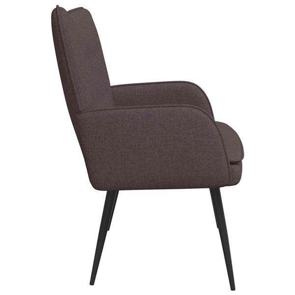 Grote foto vidaxl 2 zits sofa donkerbruin 115 x 61 x 87 cm stof huis en inrichting bankstellen