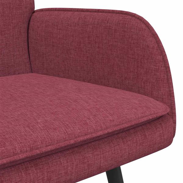 Grote foto vidaxl 2 zits sofa wijnrood 115 x 61 x 87 cm stof huis en inrichting bankstellen