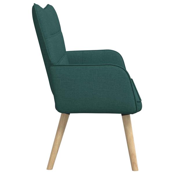 Grote foto vidaxl twee persoons sofa donkergroen 115 x 61 x 87 cm stof huis en inrichting bankstellen