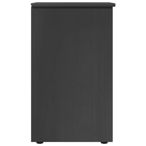 Grote foto vidaxl kast grijs 34 x 39 x 61 5 cm massief vurenhout huis en inrichting overige