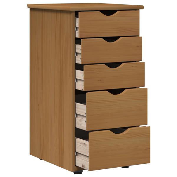 Grote foto vidaxl kast honingbruin 34 x 39 x 61 5 cm massief vurenhout huis en inrichting overige