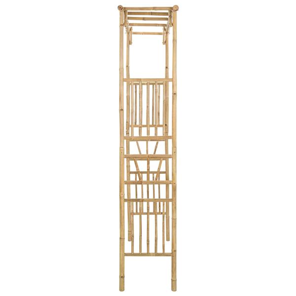 Grote foto vidaxl tuin boog naturel 110 x 40 x 205 cm bamboe tuin en terras overige tuin en terras