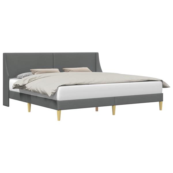 Grote foto vidaxl bedframe met hoofdeinde aansluitplaat antiek en kunst stoelen en banken