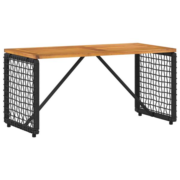 Grote foto vidaxl buitenmeubelset met kussen 4 pcs zwart en cream wit tuin en terras tuinmeubelen