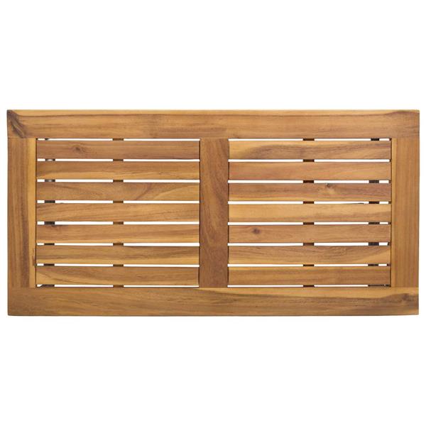 Grote foto vidaxl buiten tafel grijs en bruin 80 x 40 x 40 cm poly rattan tuin en terras tuinmeubelen