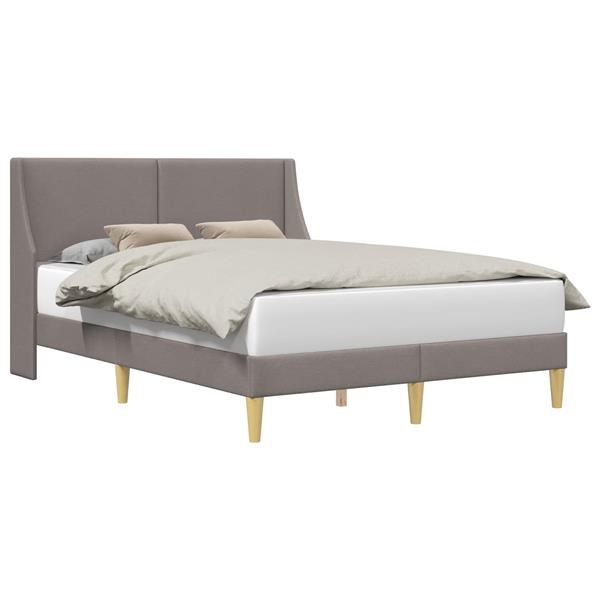 Grote foto vidaxl bedframe met hoofdeinde aansluitplaat antiek en kunst stoelen en banken